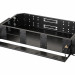 Коммутационная панель ВО Eurolan Q-SLOT, 2HU,  универсальный  невыдвижная, прямая, орг-йзер: предустановлен, цвет: чёрный, 6 слотов
