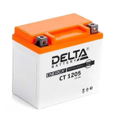 Аккумулятор для ИБП Delta Battery CT, 106х70х114 мм (ВхШхГ),  необслуживаемый свинцово-кислотный,  12V/5 Ач, (CT 1205)