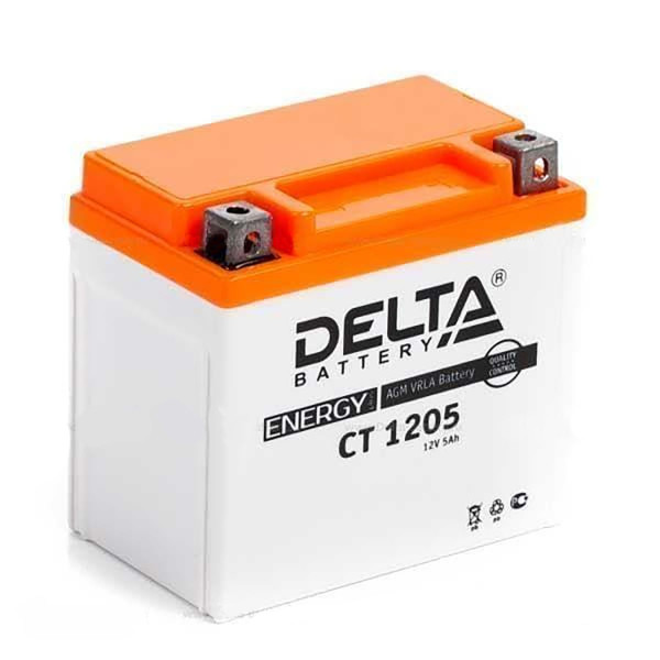 Аккумулятор для ИБП Delta Battery CT, 106х70х114 мм (ВхШхГ),  необслуживаемый свинцово-кислотный,  12V/5 Ач, (CT 1205)