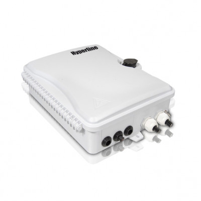 Бокс оптический Hyperline FO-WBI, портов: 16, SC/LC (duplex), 16 хОВ, 2U, 85х295х240 мм (ВхШхГ), (FO-WBI-16A-GY)
