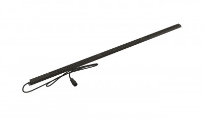 Блок силовых розеток Hyperline SHE, вертикальный, неуправляемый, IEC 320 C13 х 36, IEC 60320 С19 х 6, вход IEC 309 32A 3P+N+E, шнур 2 м, 2 000мм, трехфазный 16А, индикатор, чёрный, Климатическое исполнение: УХЛ4