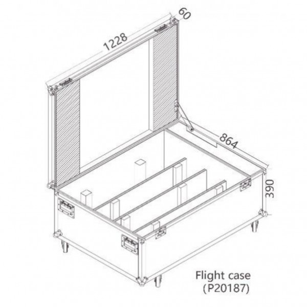 Туровый кейс Silver Star Flight case for SS356 NEOCYC 4/1 P20187