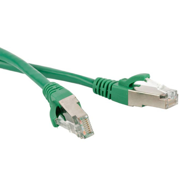Шнур коммутационный Hyperline, кат. 5е, экр., STP, RJ45/RJ45, d 5,3 10м, LSZH, AWG26 зелёный, (PC-LPM-STP-RJ45-RJ45-C5e-10M-LSZH-GN)