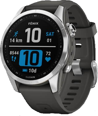 Умные часы Garmin Fenix 7S Standard Silver with Graphite Band