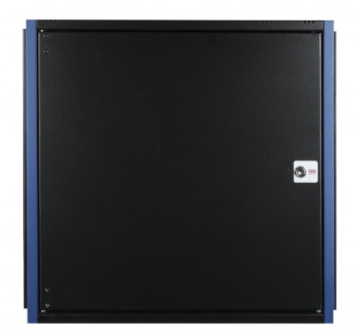 Шкаф телекоммуникационный настенный Datarex, 19", 12U, 490х600х600 мм (ВхШхГ), дверь: металл, боковая панель: сплошная съемная, разборный, цвет: чёрный