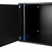 Шкаф телекоммуникационный настенный Datarex, 19", 12U, 490х600х600 мм (ВхШхГ), дверь: металл, боковая панель: сплошная съемная, разборный, цвет: чёрный