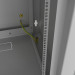 Шкаф телекоммуникационный настенный Hyperline TWL, 19", 6U, 367х600х450 мм (ВхШхГ), дверь: перфорация, боковая панель: сплошная несъемная, разборный, цвет: серый