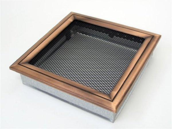 Вентиляционная решетка для камина Kratki 22х22 Оскар медь 22OM