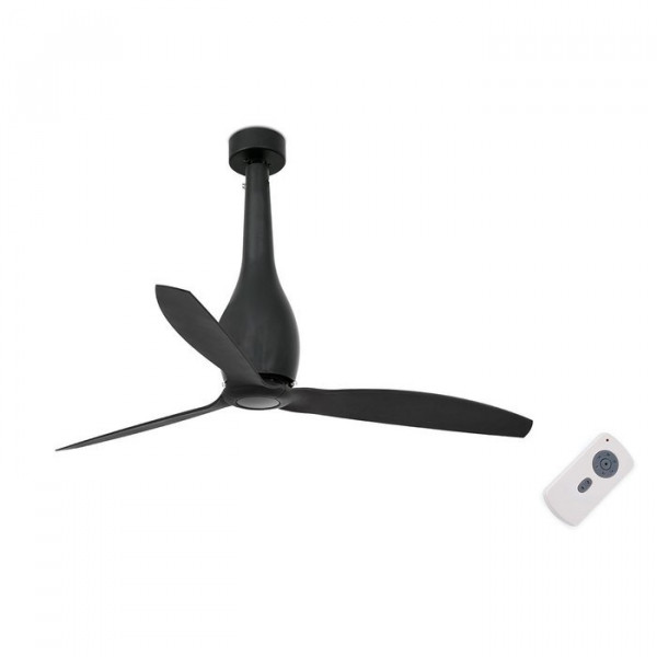 Вентилятор без подсветки Faro Eterfan Plain Black (32006)