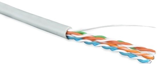 Бухта Hyperline UUTP4-C5E-S24-IN-PVC-GY-305, 305м