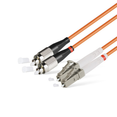 Коммутационный шнур оптический Hyperline, Duplex LC/FC, OM2 50/125, LSZH, Ø 2мм, 20м, цвет: оранжевый, (FC-D2-50-FC/PR-LC/PR-H-20M-LSZH-OR)