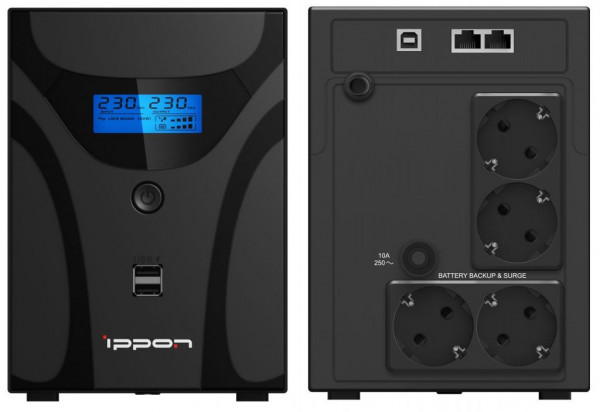 Источник бесперебойного питания Ippon Smart Power Pro II 1200 Euro (1029740)