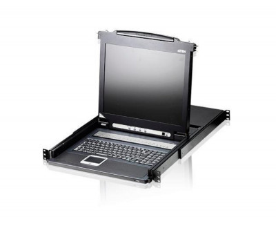 Переключатель KVM Aten, Altusen, портов: 16 х SPHD-15, 440х480х634 мм (ВхШхГ), PS/2, цвет: чёрный