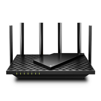 Маршрутизатор TP-Link, портов: 5, LAN: 4, WAN: 1, скорость мб/с: 5 378, антенн: 6, USB: Да, 49,2х272,5х147,2 мм (ВхШхГ), цвет: чёрный, Archer AX73