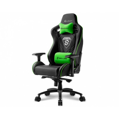 Кресло игровое Sharkoon SKILLER SGS4 BK/GN