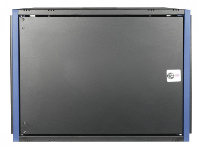 Шкаф телекоммуникационный настенный Datarex, 19", 9U, 357х600х600 мм (ВхШхГ), дверь: металл, боковая панель: сплошная съемная, разборный, цвет: чёрный