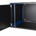 Шкаф телекоммуникационный настенный Datarex, 19", 9U, 357х600х600 мм (ВхШхГ), дверь: металл, боковая панель: сплошная съемная, разборный, цвет: чёрный