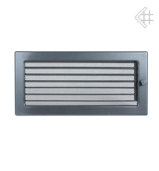 Вентиляционная решетка для камина Kratki 17х37 графитовая с жалюзи 37GX