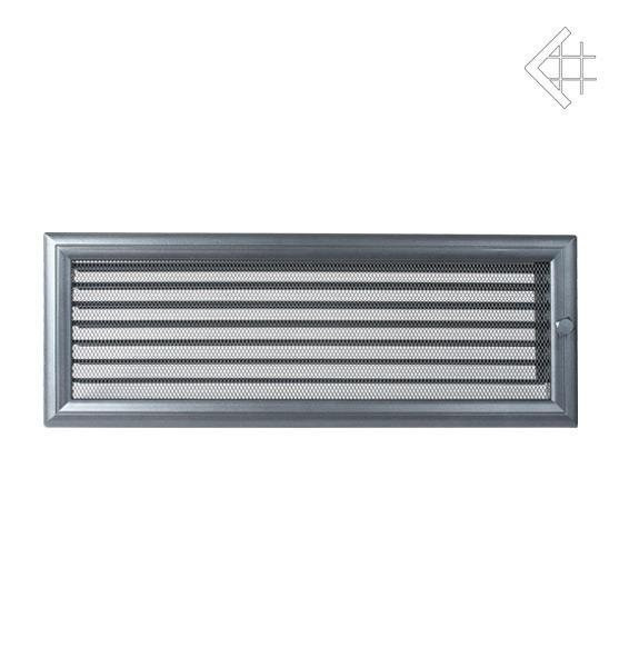 Вентиляционная решетка для камина Kratki 17х49 Оскар графитовая с жалюзи 49OGX