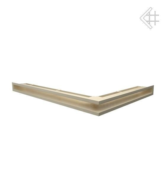 Вентиляционная решетка для камина Kratki Люфт угловая левая бежевая 60 LUFT/NL/60/45S/K