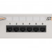 Коммутационная патч-панель Nikomax, настенная, 0,5HU, портов: 6хRJ45/8P8C, кат. 5е, неэкр., цвет: белый, (NMC-WP06UD2-GY)