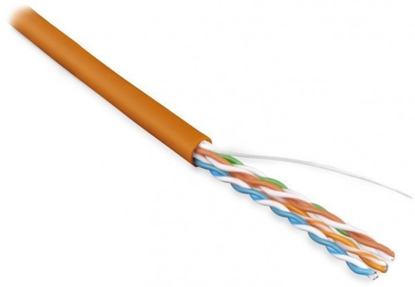 Бухта Hyperline UUTP4-C5E-S24-IN-PVC-OR-305, 305м