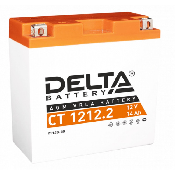 Аккумулятор для ИБП Delta Battery CT, 146х71х151 мм (ВхШхГ),  необслуживаемый свинцово-кислотный,  12V/14 Ач, (CT 1212.2)