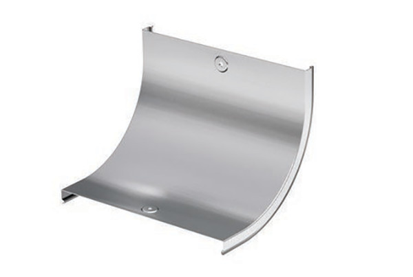 Крышка DKC S5 Combitech, 90 град., 200х130х130 (ШхВхД), для металлических лотков, толщина: 0,8 мм, сталь, цинк-ламель, цвет: серый, внутренняя