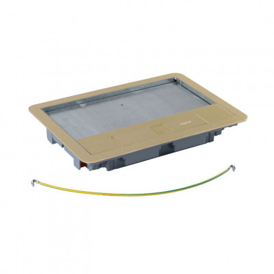 Крышка Legrand, для коробки на 8/12 модулей, материал: латунь, пол: 8 мм