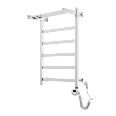 Электрический полотенцесушитель Domoterm Квадро Плюс с полкой П6 500х800 ER