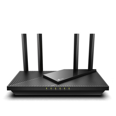 Маршрутизатор TP-Link, портов: 5, LAN: 4, WAN: 1, скорость мб/с: 2 976, антенн: 4, USB: Да, 41х261,1х134,5 мм (ВхШхГ), цвет: чёрный, Archer AX55