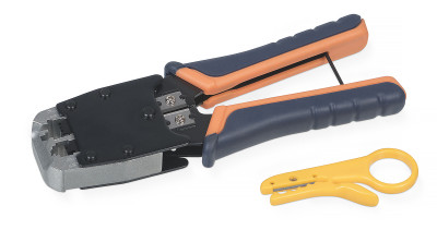 Инструмент для обжима проводников Cabeus, RJ-45 (8P8С); RJ-12 (6P6С), профессиональный, (HT-500)