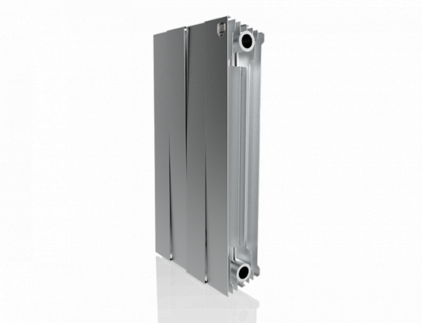 Биметаллический радиатор Royal Thermo Pianoforte 500 VD 4 секц. Silver Satin