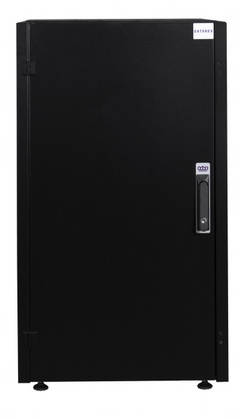 Шкаф телекоммуникационный напольный Datarex, IP20, 26U, 1299х600х1000 мм (ВхШхГ), дверь: металл, задняя дверь: металлическая стенка, боковая панель: сплошная съемная, разборный, цвет: чёрный, (DR-710231)