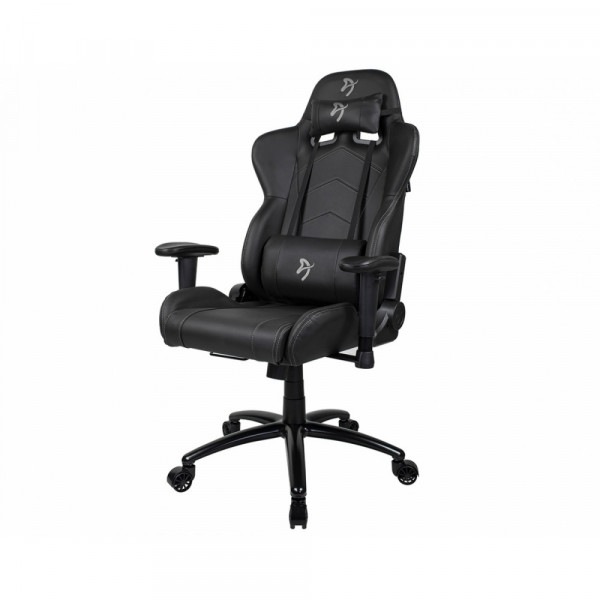 Кресло игровое Arozzi Inizio Black PU Grey logo