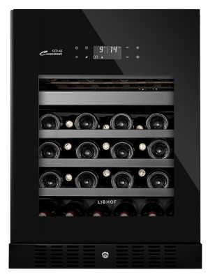 Встраиваемый винный шкаф 22-50 бутылок Libhof CFD-46 Black