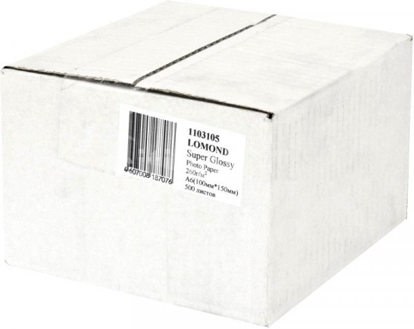Бумага Lomond 1103105 (A6, 260 г/м2, 500 листов)