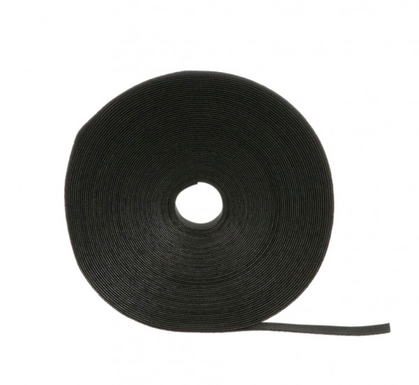 Лента липучая Panduit Tak-Ty, открывающаяся, 19,1 мм Ш, 22 860 мм Д, материал: нейлон, цвет: чёрный