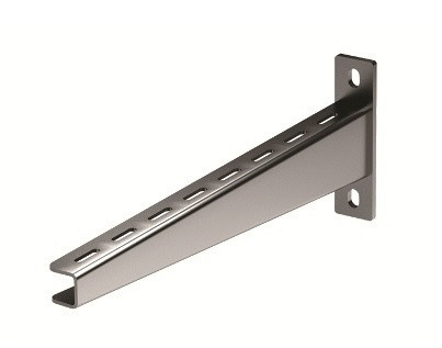 Кронштейн DKC B5 Combitech, настенный, для лотков h =200мм, усиленн., 40х140х231 (ШхВхД), толщина: 2 мм, нерж. сталь, покрытие: Inox 304