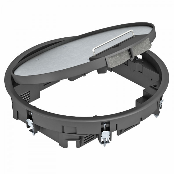 Люк напольный BETTERMANN GESR7, пластик, с ручкой, 66х294 мм (ВхШ), модулей: 10, универсальный, цвет: серый