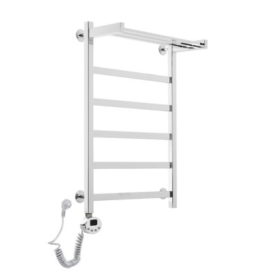 Электрический полотенцесушитель Domoterm Квадро Плюс с полкой П6 500х800 EL