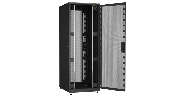 Напольный шкаф 19', 42U TFR-428010-PMPM-R-BK