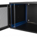 Шкаф телекоммуникационный настенный Datarex, 19", 9U, 357х600х600 мм (ВхШхГ), дверь: перфорация, боковая панель: сплошная съемная, разборный, цвет: чёрный