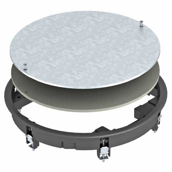 Люк напольный BETTERMANN ZESR7, пластик, ревизионный, 294 мм Ш, в фальш-пол, цвет: серый