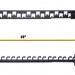 Организатор коммутационных шнуров Lanmaster, 19", 1HU, 104 мм Г, горизонтальный, только с патч-панелями LANMASTER модели 2010 года, цвет: чёрный