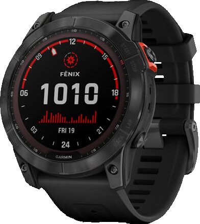 Умные часы Garmin Fenix 7X Solar Slate Gray with Black Band