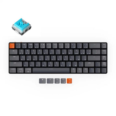 Беспроводная механическая клавиатура Keychron K7 White, Blue Switch