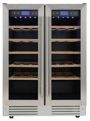 Встраиваемый винный шкаф 22-50 бутылок Cellar Private CP042-2T
