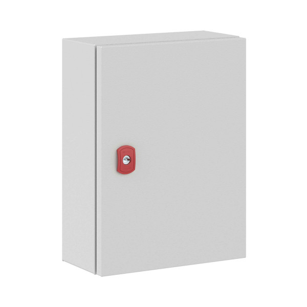 Шкаф электротехнический настенный DKC ST, IP66, 400х300х150 мм (ВхШхГ), дверь: металл, корпус: сталь листовая, цвет: серый, без монтажной панели, (R5ST0431WMP)