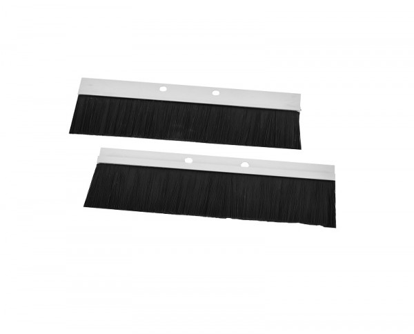 Щеточный ввод ЦМО, 71х210х7,3 мм (ВхШхГ), для настенных шкафов, алюминий, цвет: серый, (комплект - 2 шт)